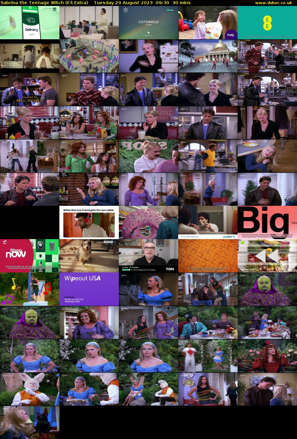 Sabrina the Teenage Witch (E4 Extra) Tuesday 29 August 2023 09:30 - 10:00
