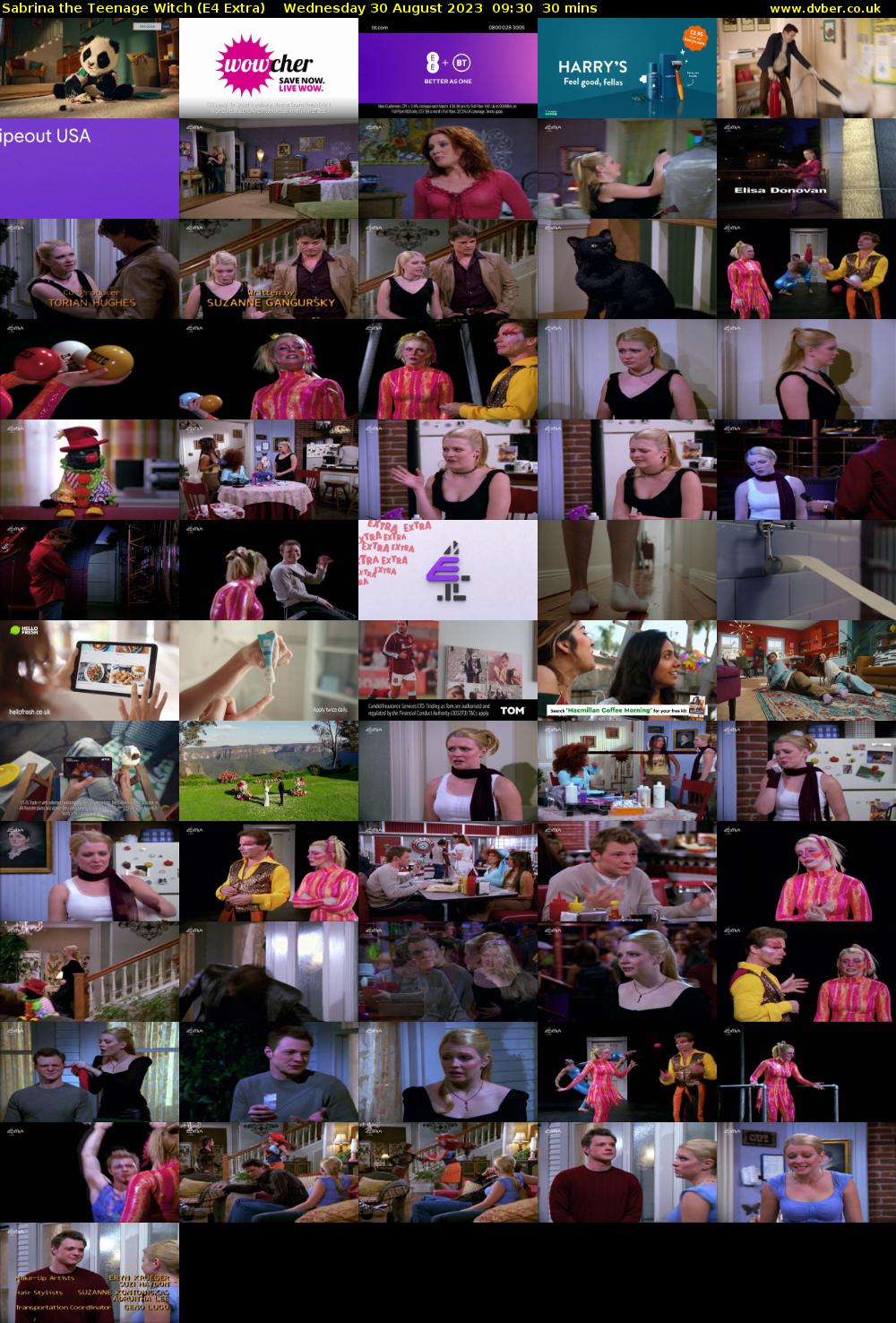Sabrina the Teenage Witch (E4 Extra) Wednesday 30 August 2023 09:30 - 10:00