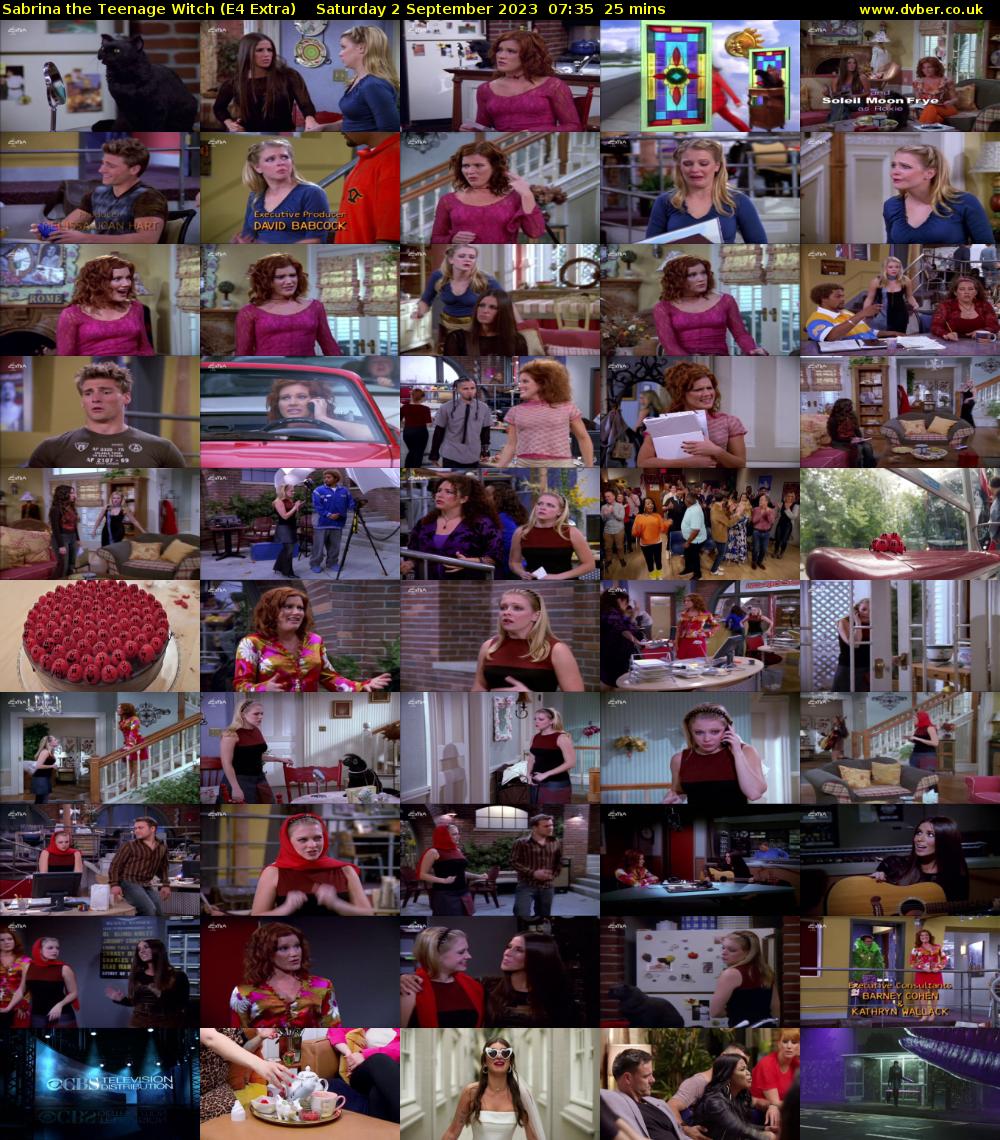 Sabrina the Teenage Witch (E4 Extra) Saturday 2 September 2023 07:35 - 08:00