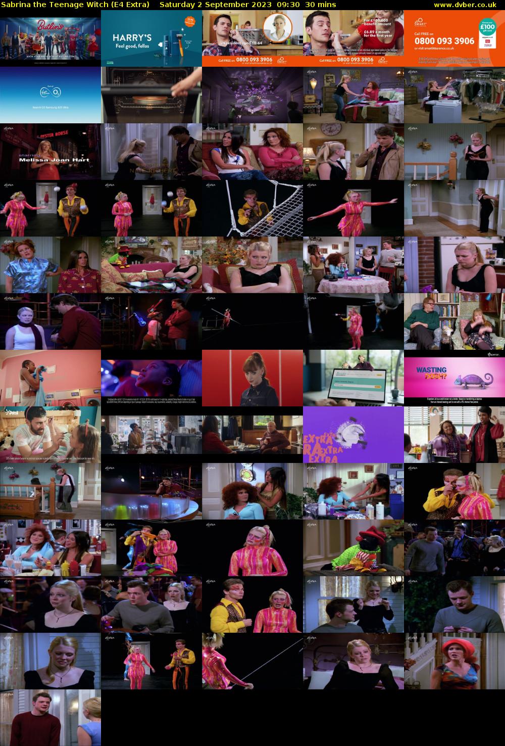 Sabrina the Teenage Witch (E4 Extra) Saturday 2 September 2023 09:30 - 10:00