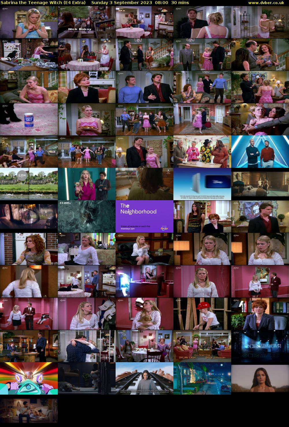 Sabrina the Teenage Witch (E4 Extra) Sunday 3 September 2023 08:00 - 08:30