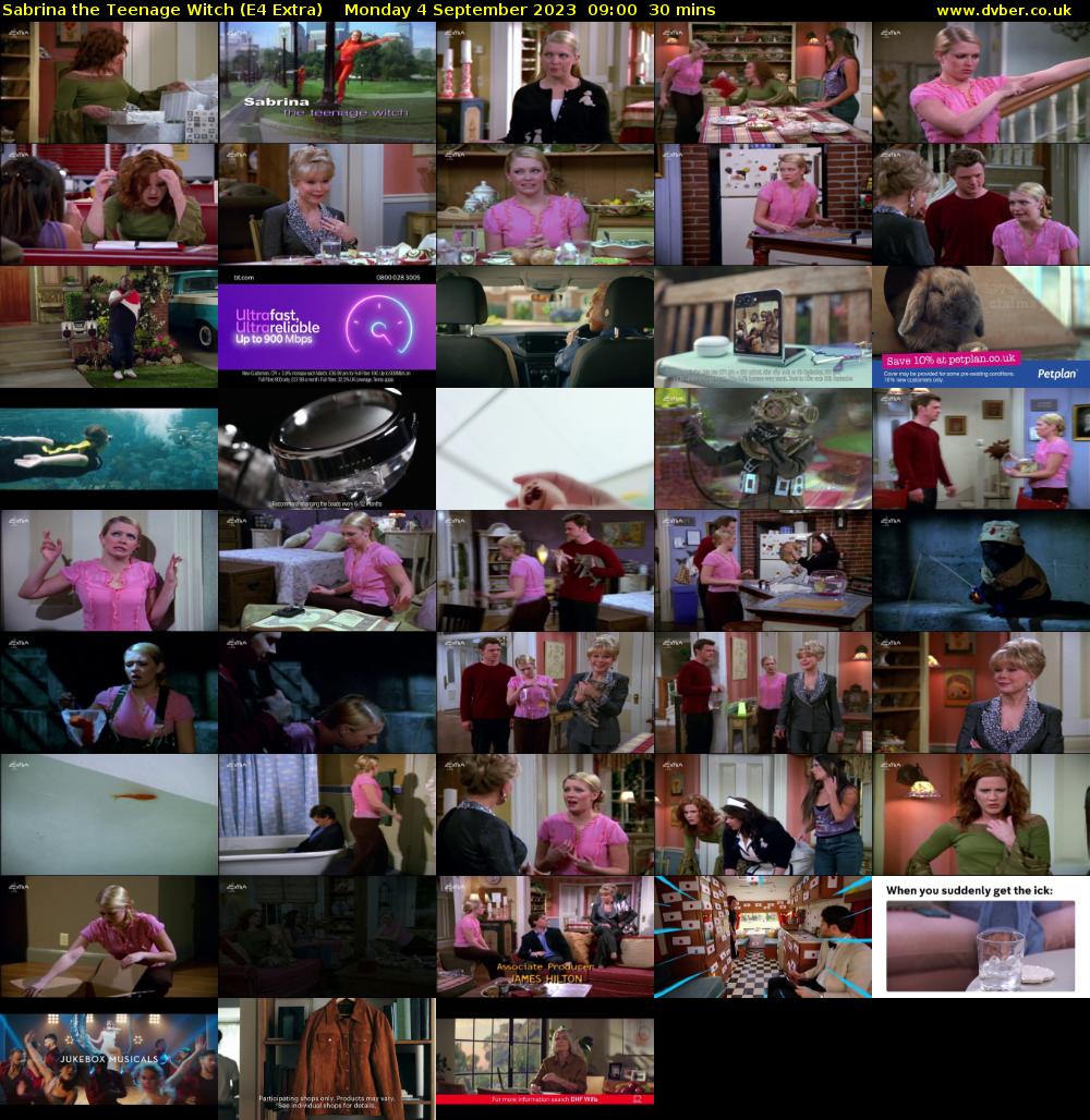 Sabrina the Teenage Witch (E4 Extra) Monday 4 September 2023 09:00 - 09:30