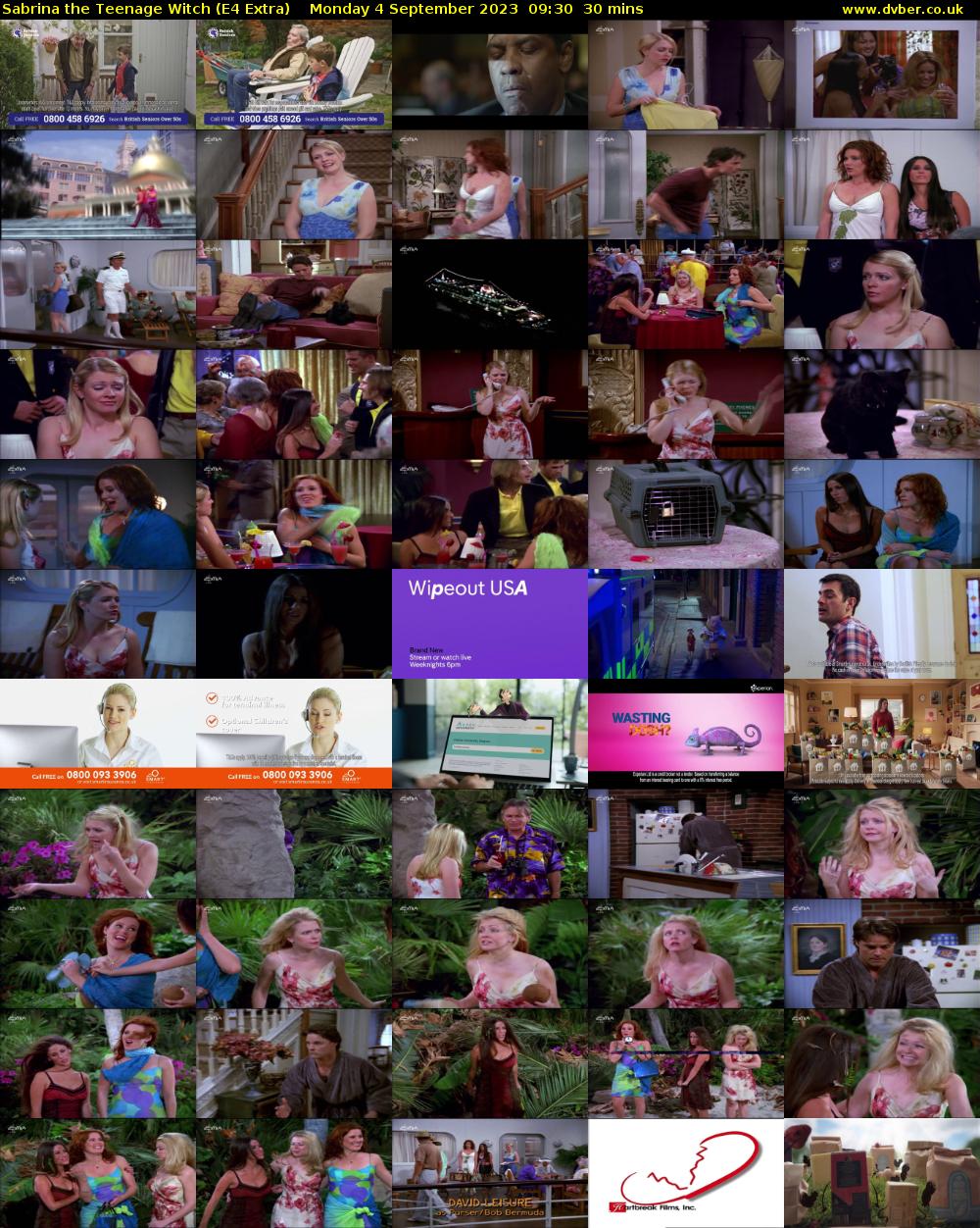 Sabrina the Teenage Witch (E4 Extra) Monday 4 September 2023 09:30 - 10:00