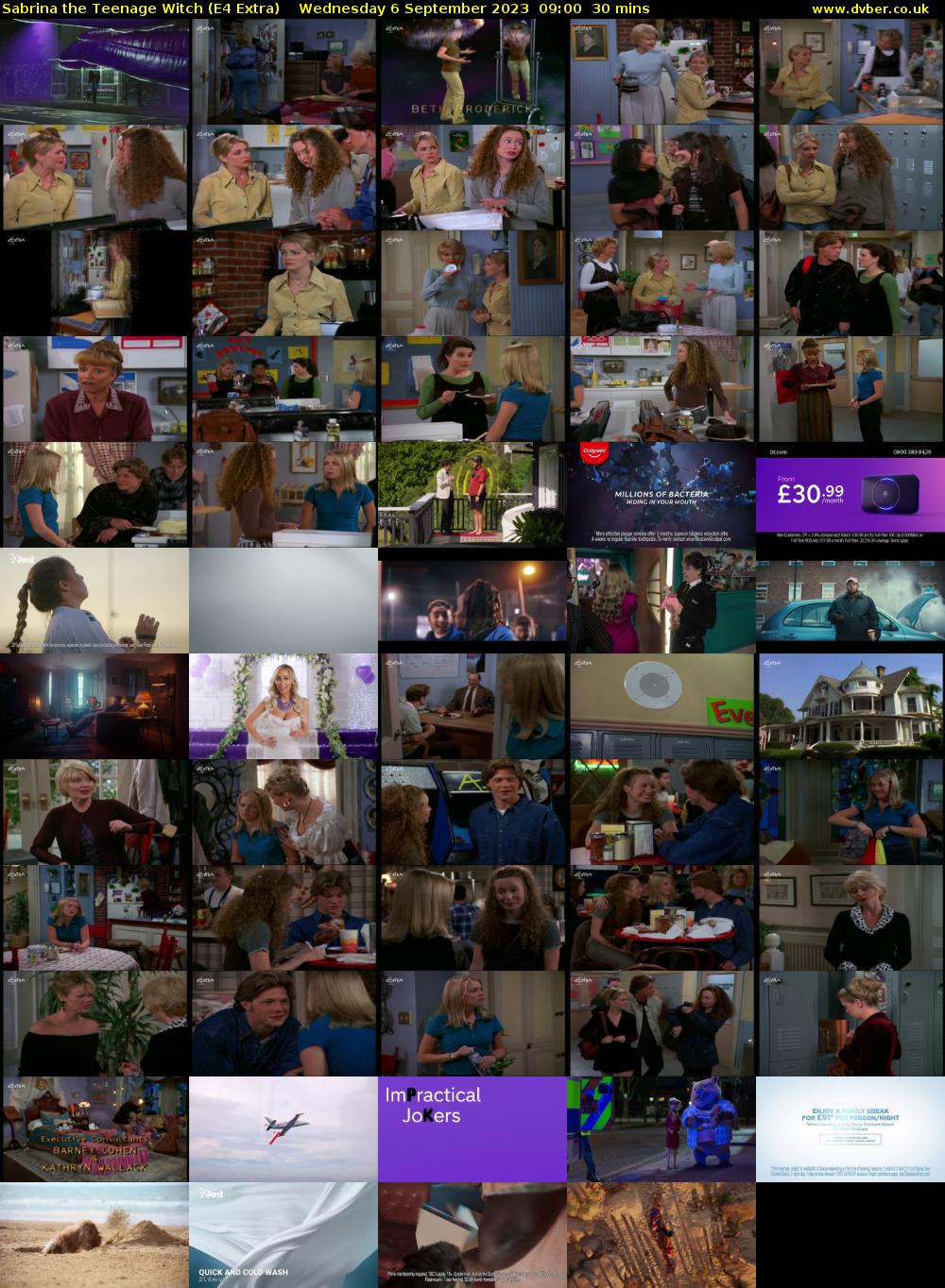 Sabrina the Teenage Witch (E4 Extra) Wednesday 6 September 2023 09:00 - 09:30