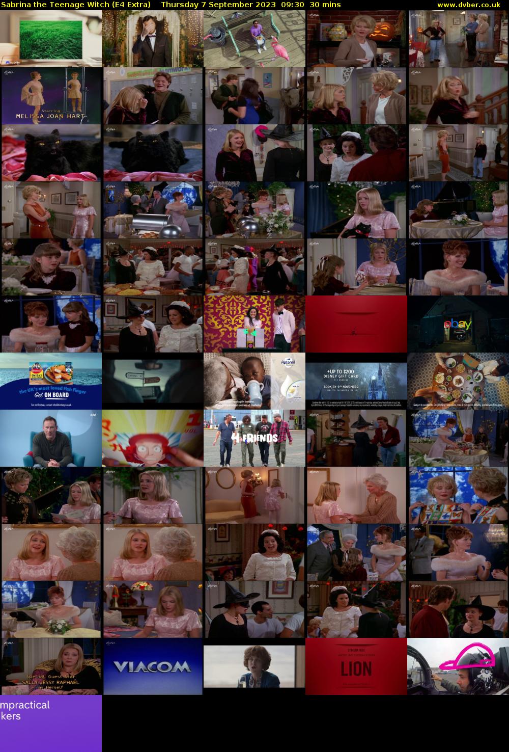 Sabrina the Teenage Witch (E4 Extra) Thursday 7 September 2023 09:30 - 10:00