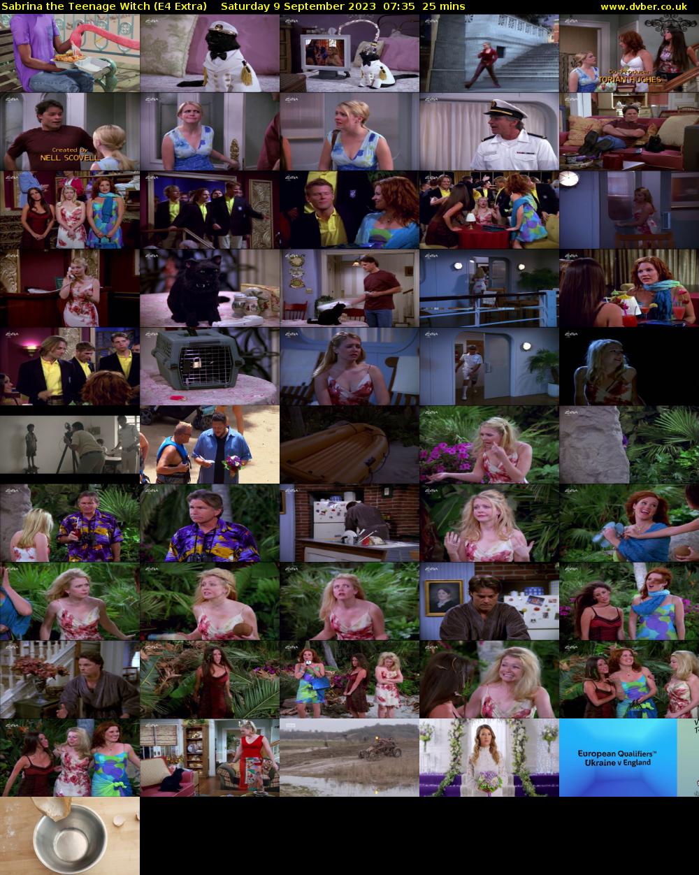 Sabrina the Teenage Witch (E4 Extra) Saturday 9 September 2023 07:35 - 08:00