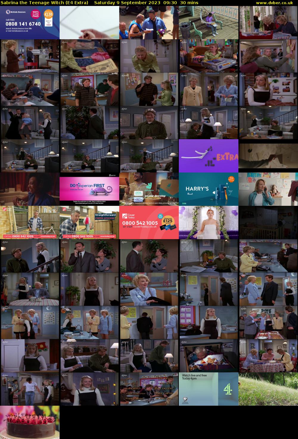 Sabrina the Teenage Witch (E4 Extra) Saturday 9 September 2023 09:30 - 10:00