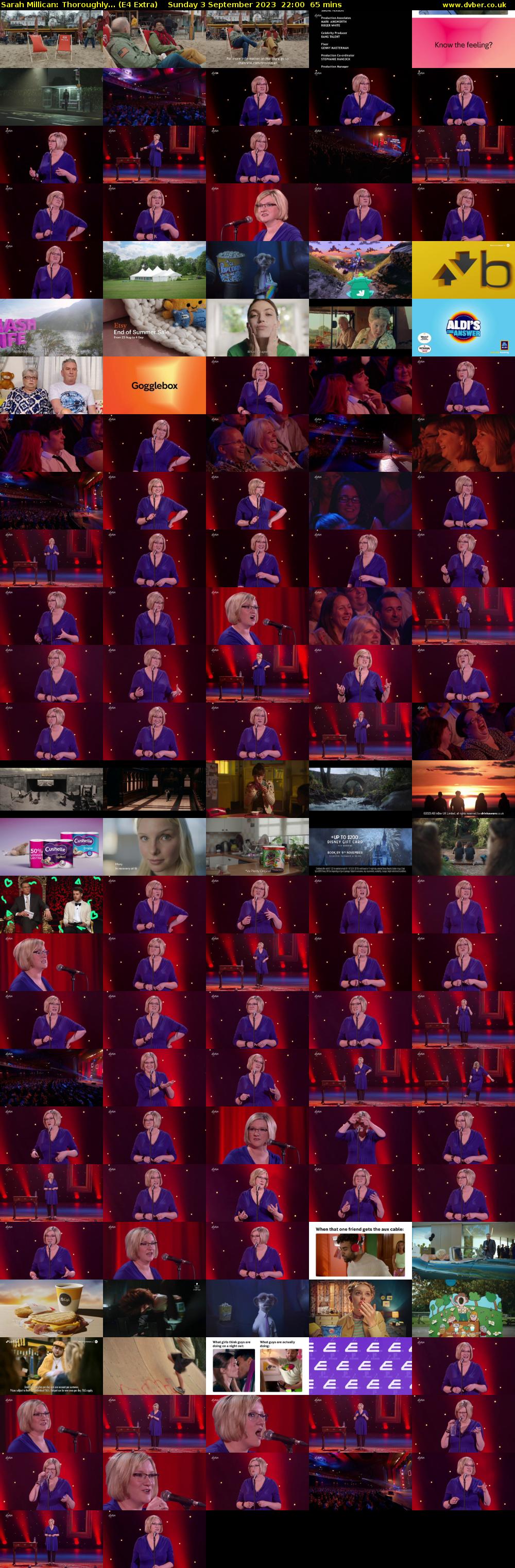 Sarah Millican: Thoroughly... (E4 Extra) Sunday 3 September 2023 22:00 - 23:05