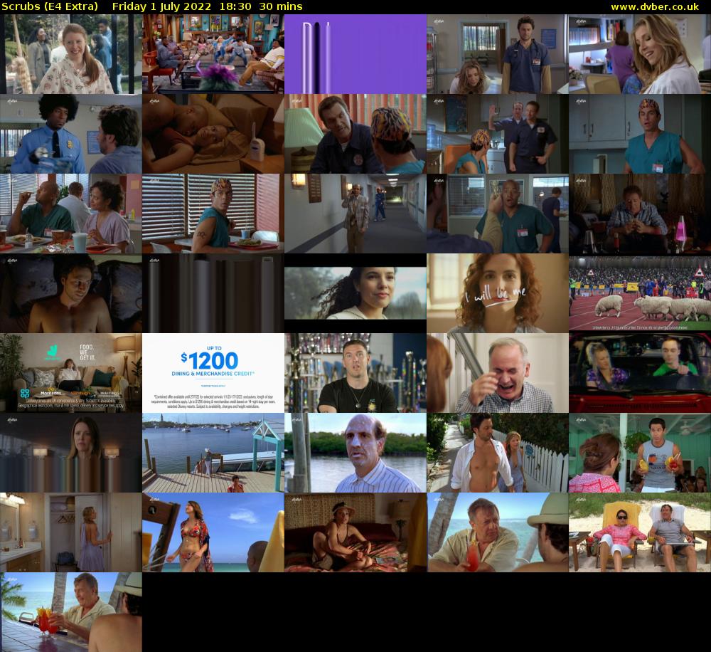 Scrubs (E4 Extra) Friday 1 July 2022 18:30 - 19:00