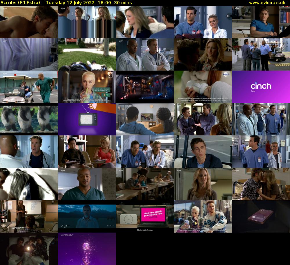 Scrubs (E4 Extra) Tuesday 12 July 2022 18:00 - 18:30