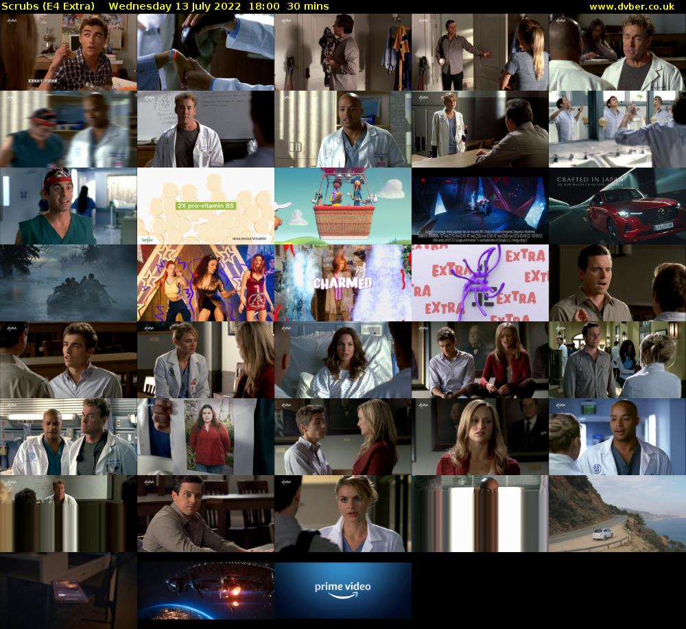 Scrubs (E4 Extra) Wednesday 13 July 2022 18:00 - 18:30