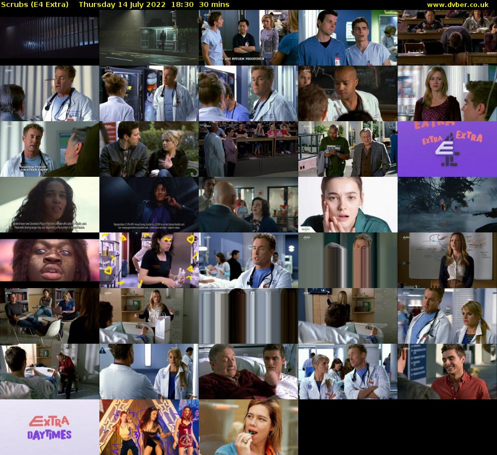 Scrubs (E4 Extra) Thursday 14 July 2022 18:30 - 19:00