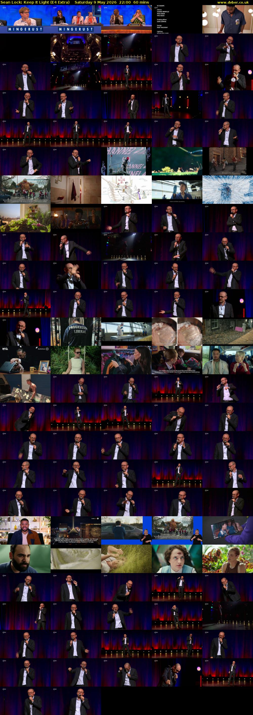 Sean Lock: Keep It Light (E4 Extra) Saturday 9 May 2026 22:00 - 23:00