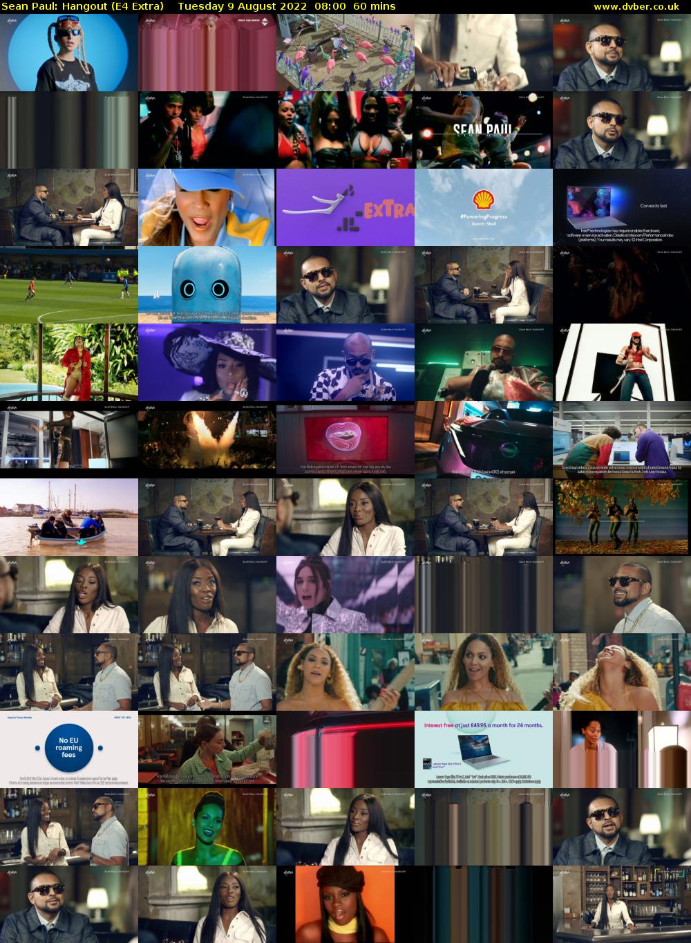 Sean Paul: Hangout (E4 Extra) Tuesday 9 August 2022 08:00 - 09:00