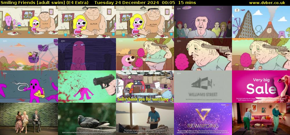 Smiling Friends [adult swim] (E4 Extra) Tuesday 24 December 2024 00:05 - 00:20