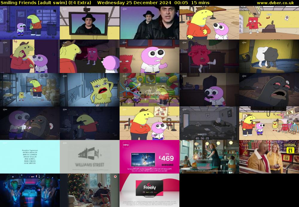 Smiling Friends [adult swim] (E4 Extra) Wednesday 25 December 2024 00:05 - 00:20