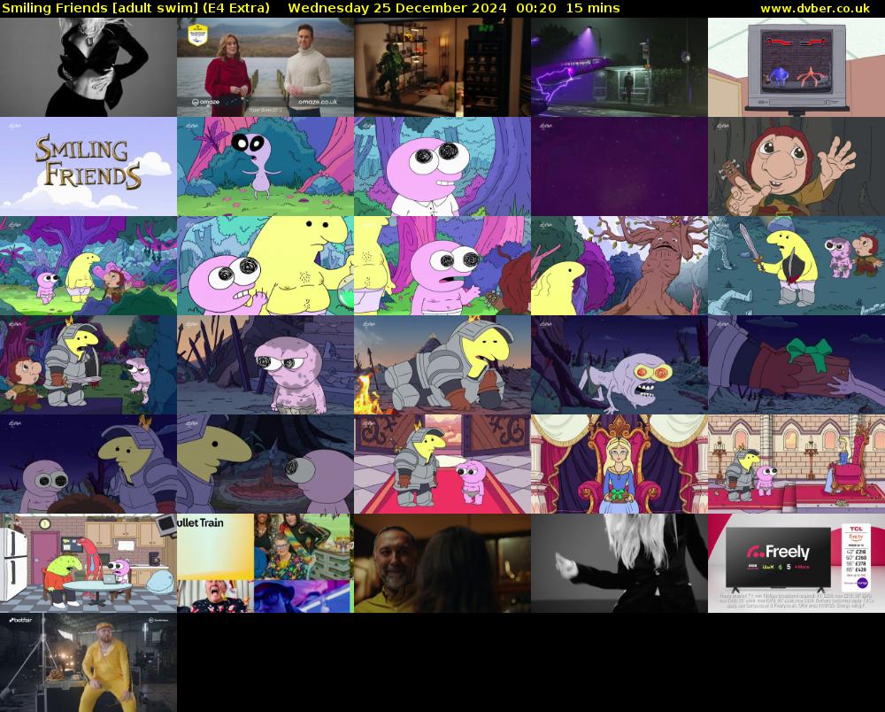 Smiling Friends [adult swim] (E4 Extra) Wednesday 25 December 2024 00:20 - 00:35