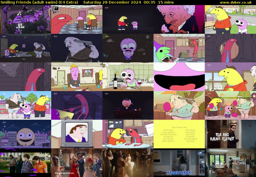 Smiling Friends [adult swim] (E4 Extra) Saturday 28 December 2024 00:35 - 00:50