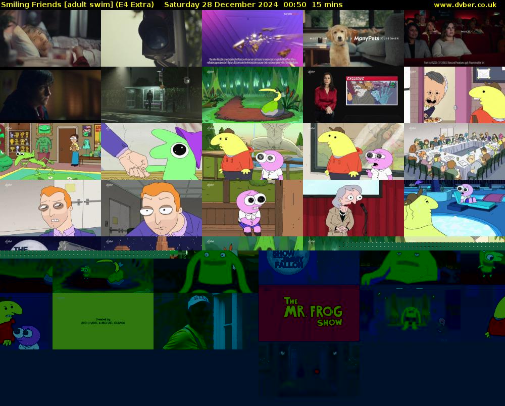 Smiling Friends [adult swim] (E4 Extra) Saturday 28 December 2024 00:50 - 01:05