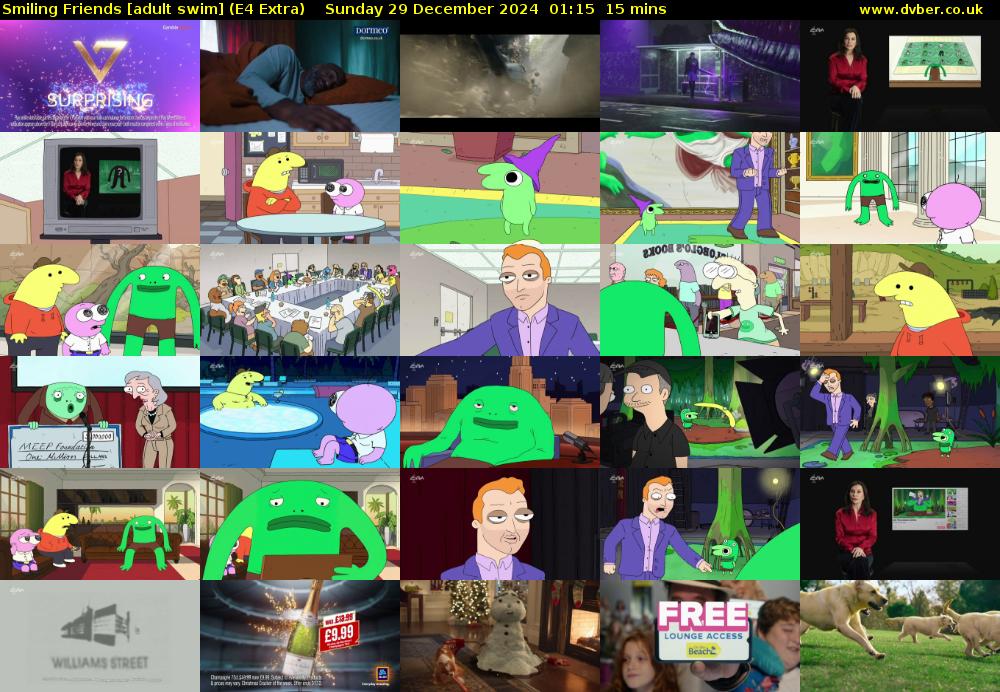 Smiling Friends [adult swim] (E4 Extra) Sunday 29 December 2024 01:15 - 01:30