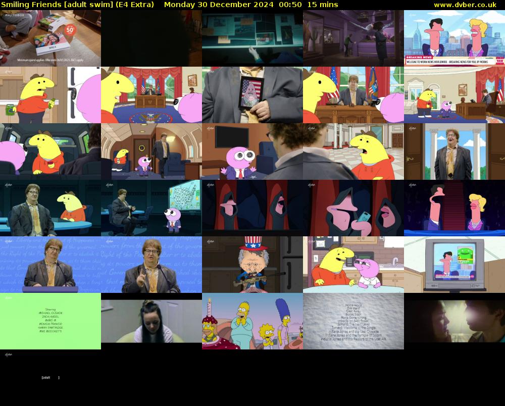 Smiling Friends [adult swim] (E4 Extra) Monday 30 December 2024 00:50 - 01:05