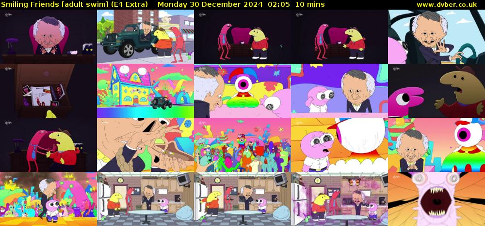 Smiling Friends [adult swim] (E4 Extra) Monday 30 December 2024 02:05 - 02:15