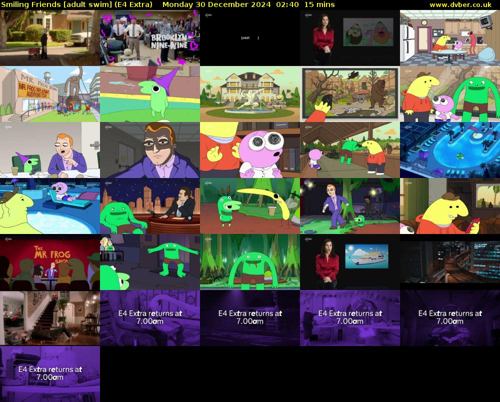 Smiling Friends [adult swim] (E4 Extra) Monday 30 December 2024 02:40 - 02:55
