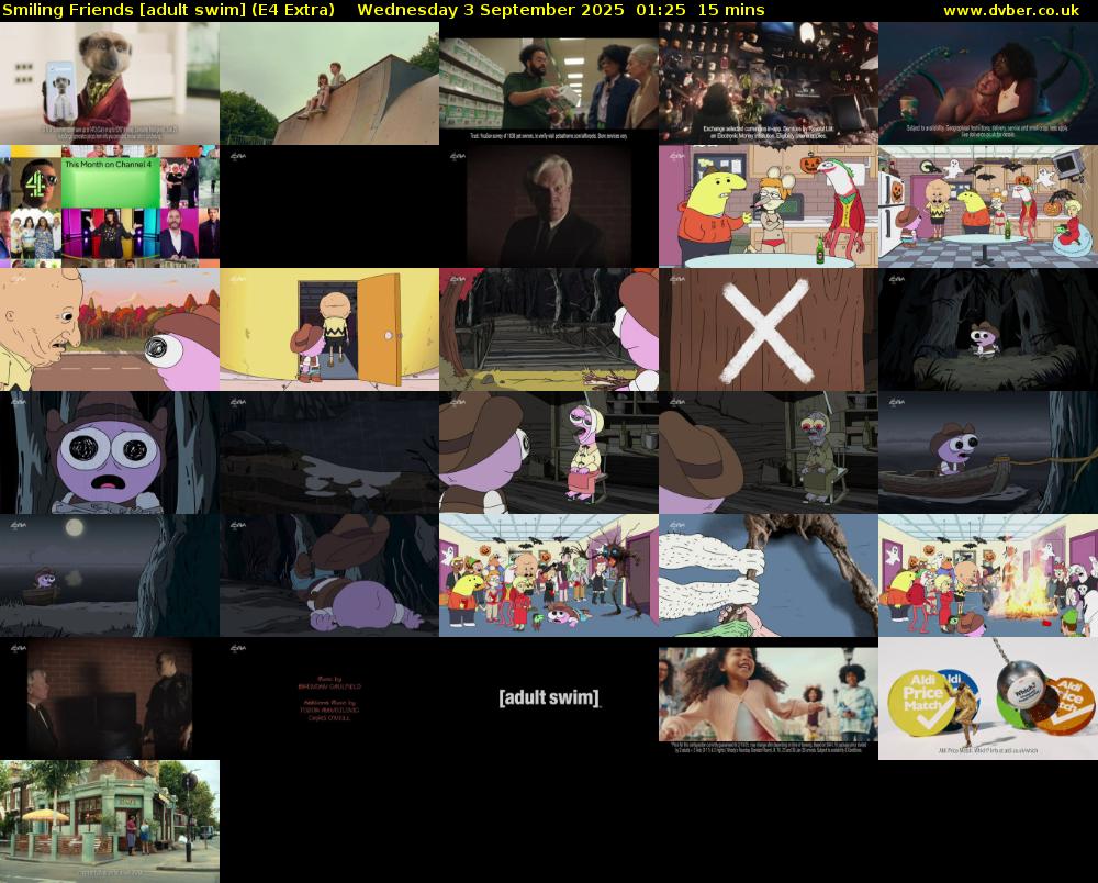 Smiling Friends [adult swim] (E4 Extra) Wednesday 3 September 2025 01:25 - 01:40