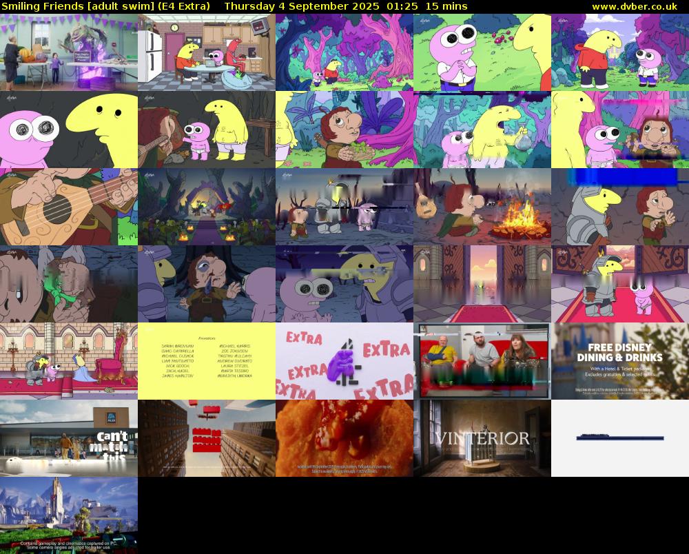Smiling Friends [adult swim] (E4 Extra) Thursday 4 September 2025 01:25 - 01:40
