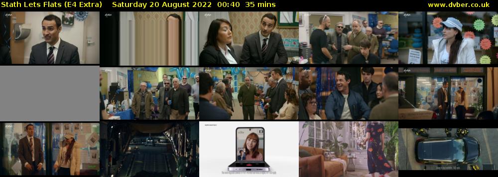 Stath Lets Flats (E4 Extra) Saturday 20 August 2022 00:40 - 01:15