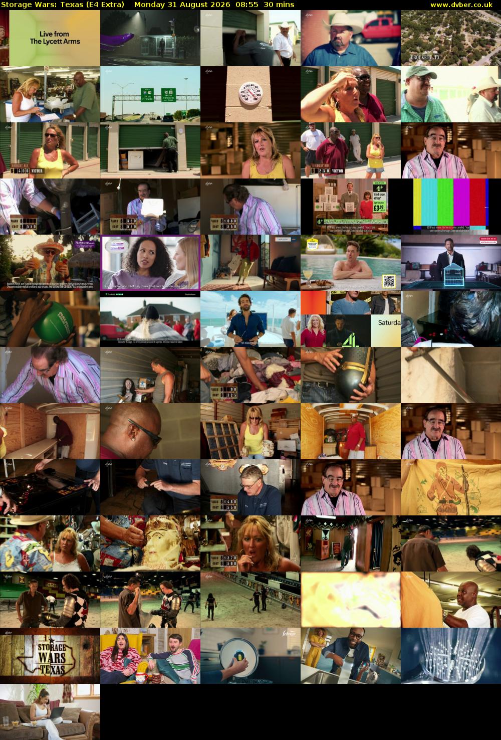 Storage Wars: Texas (E4 Extra) Monday 31 August 2026 08:55 - 09:25
