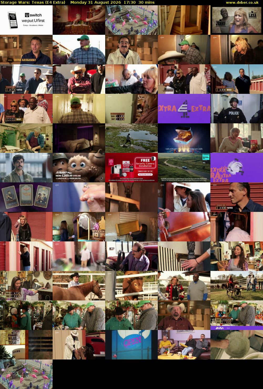 Storage Wars: Texas (E4 Extra) Monday 31 August 2026 17:30 - 18:00