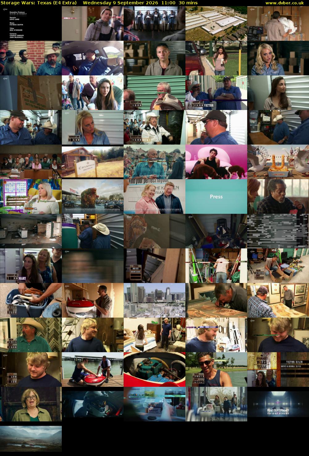 Storage Wars: Texas (E4 Extra) Wednesday 9 September 2026 11:00 - 11:30