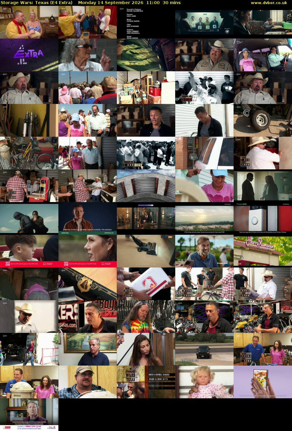 Storage Wars: Texas (E4 Extra) Monday 14 September 2026 11:00 - 11:30