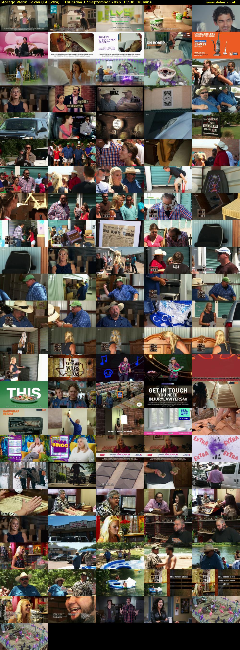 Storage Wars: Texas (E4 Extra) Thursday 17 September 2026 11:30 - 12:00