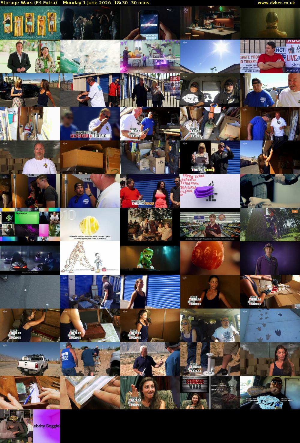 Storage Wars (E4 Extra) Monday 1 June 2026 18:30 - 19:00