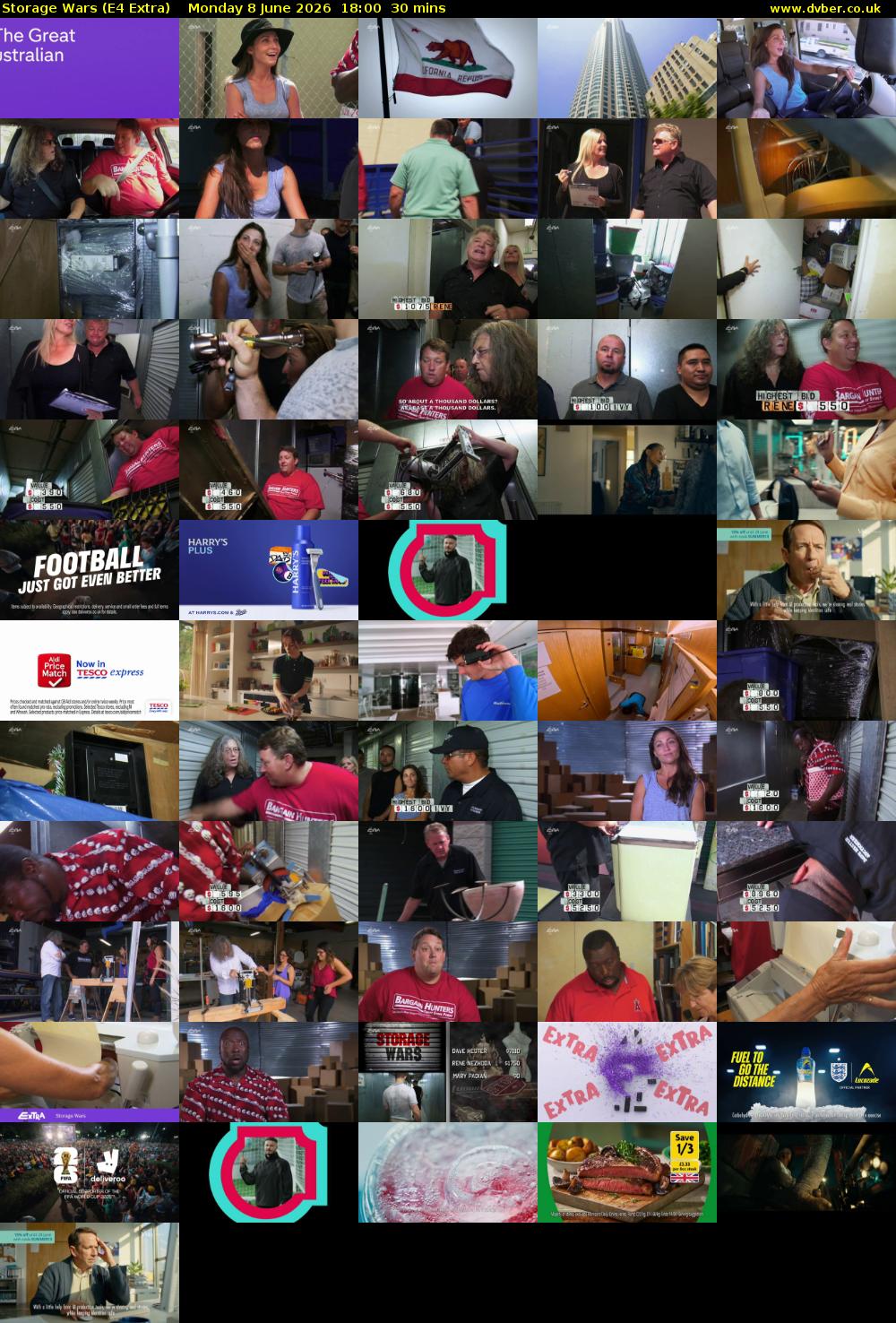 Storage Wars (E4 Extra) Monday 8 June 2026 18:00 - 18:30