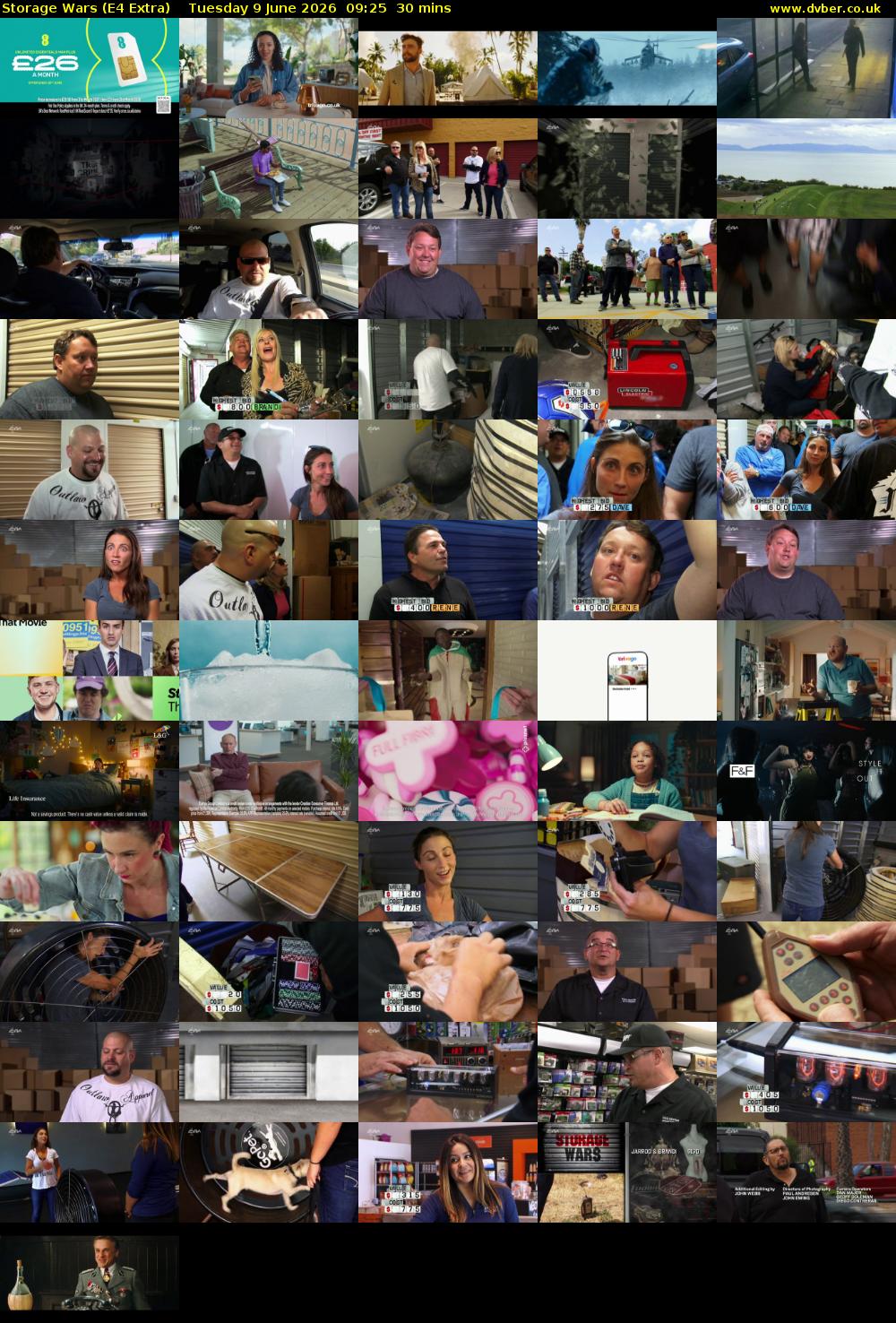 Storage Wars (E4 Extra) Tuesday 9 June 2026 09:25 - 09:55
