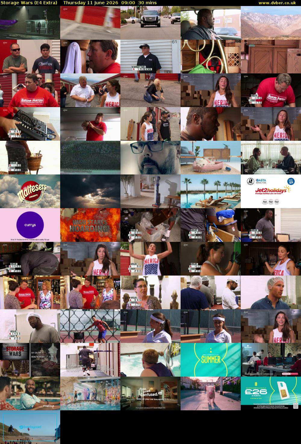 Storage Wars (E4 Extra) Thursday 11 June 2026 09:00 - 09:30