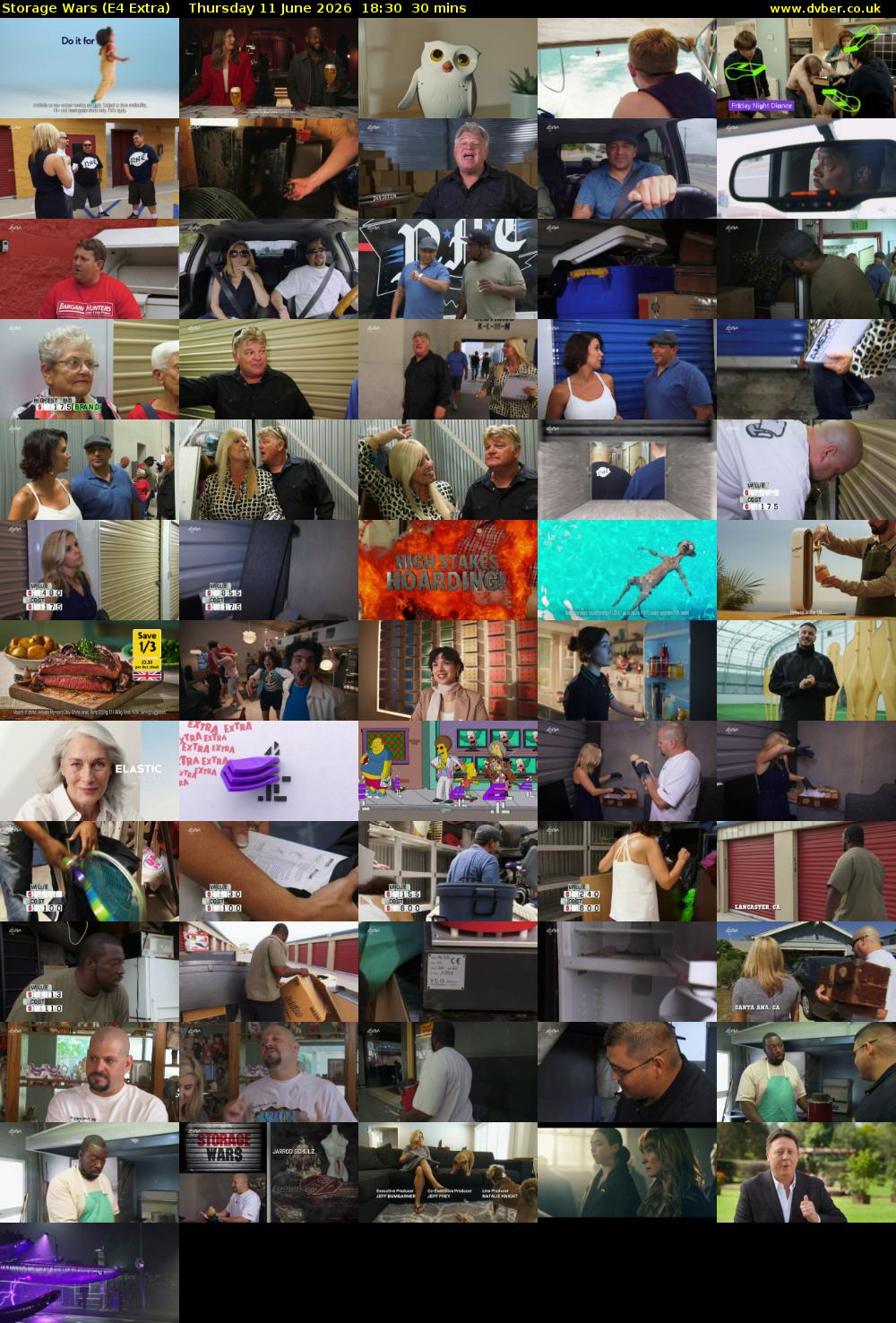 Storage Wars (E4 Extra) Thursday 11 June 2026 18:30 - 19:00