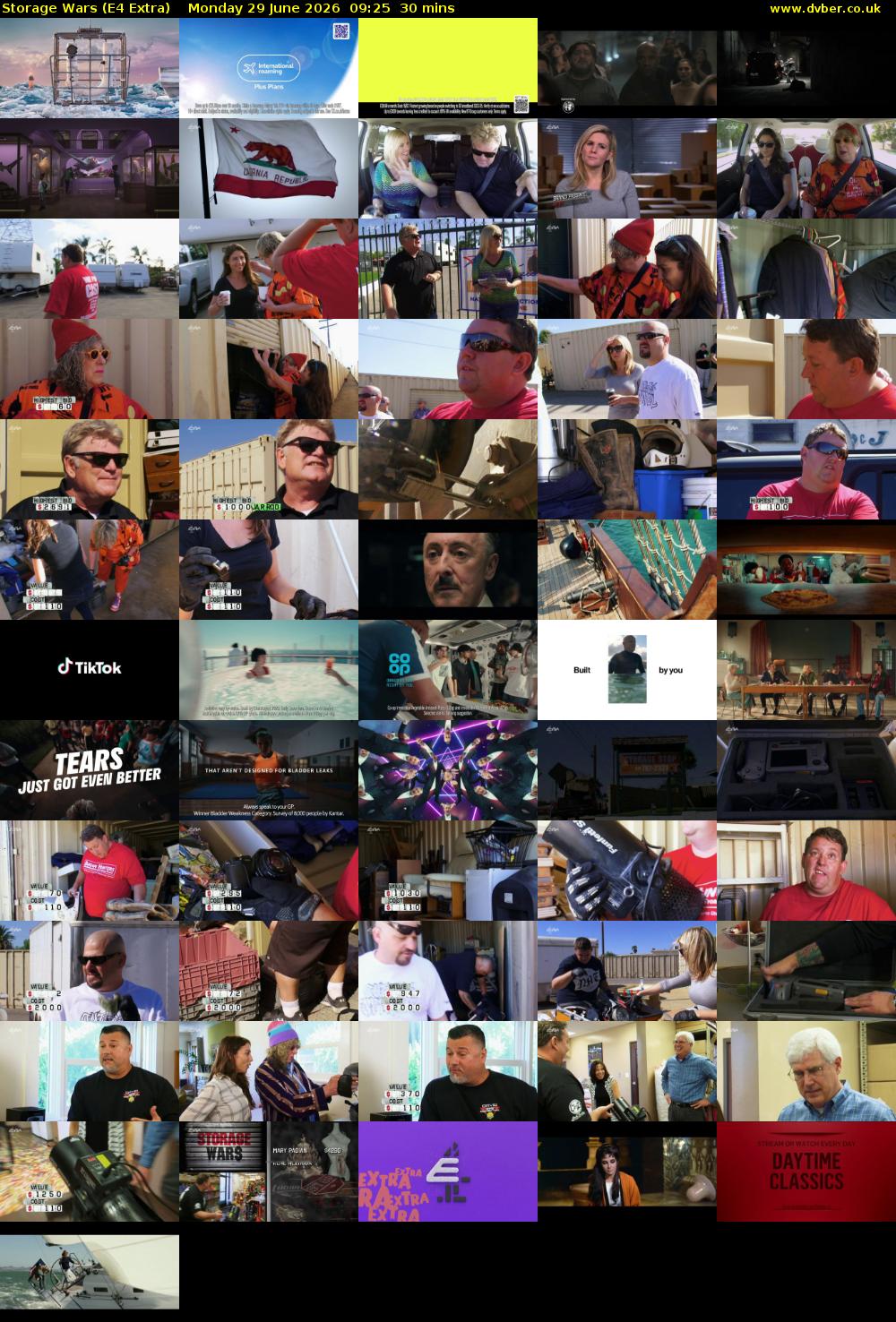 Storage Wars (E4 Extra) Monday 29 June 2026 09:25 - 09:55