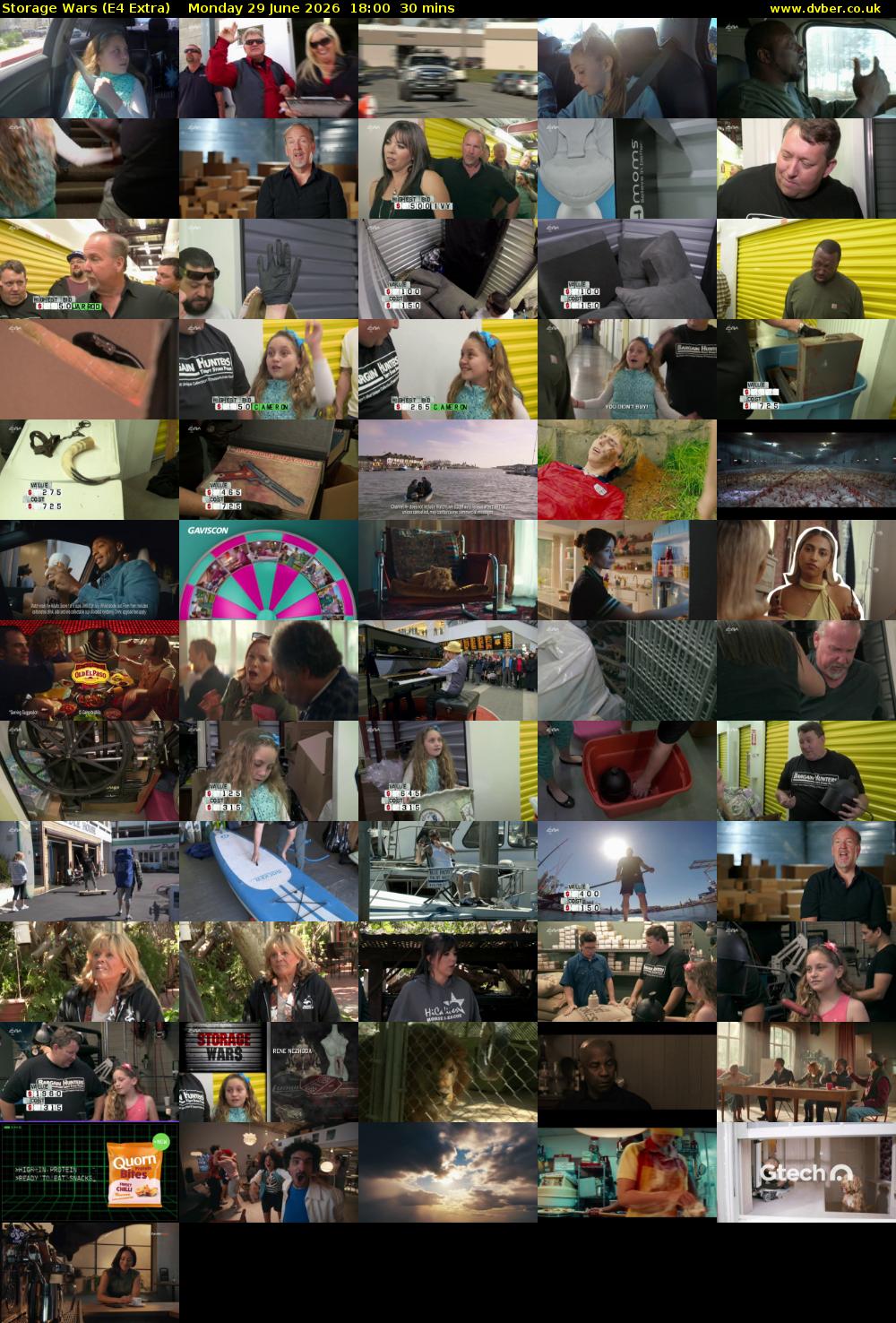 Storage Wars (E4 Extra) Monday 29 June 2026 18:00 - 18:30