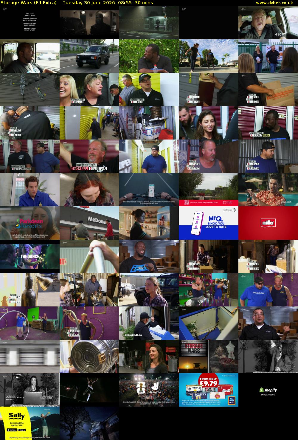 Storage Wars (E4 Extra) Tuesday 30 June 2026 08:55 - 09:25