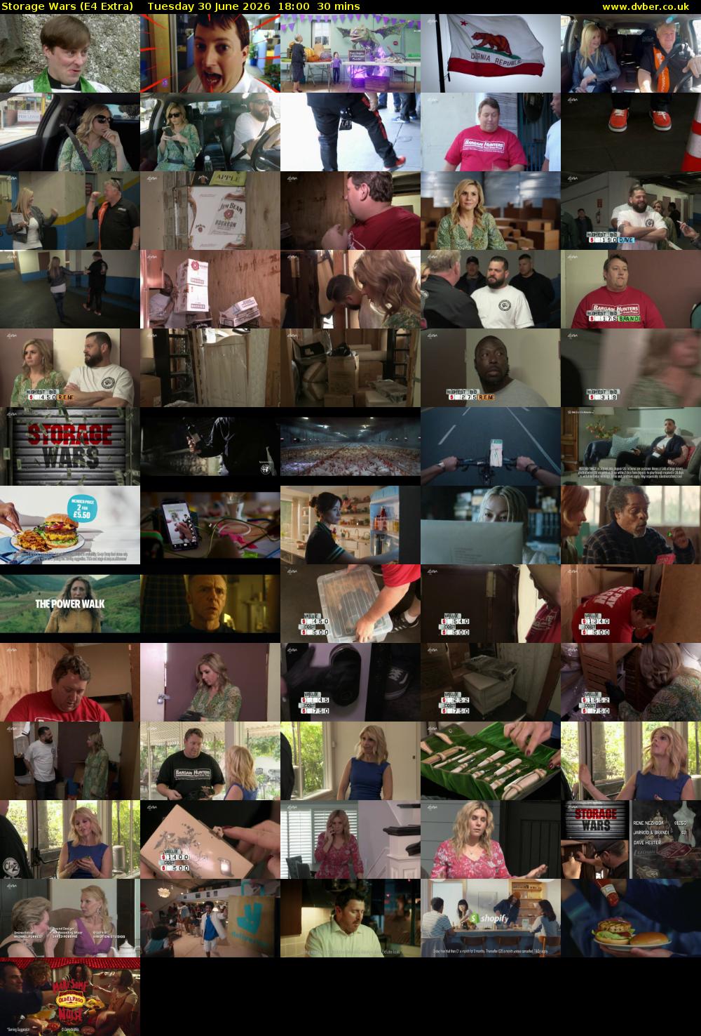 Storage Wars (E4 Extra) Tuesday 30 June 2026 18:00 - 18:30