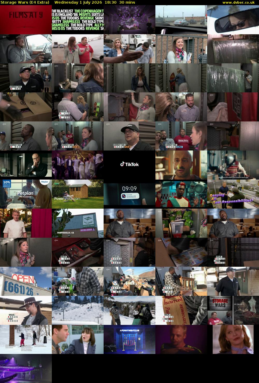 Storage Wars (E4 Extra) Wednesday 1 July 2026 18:30 - 19:00