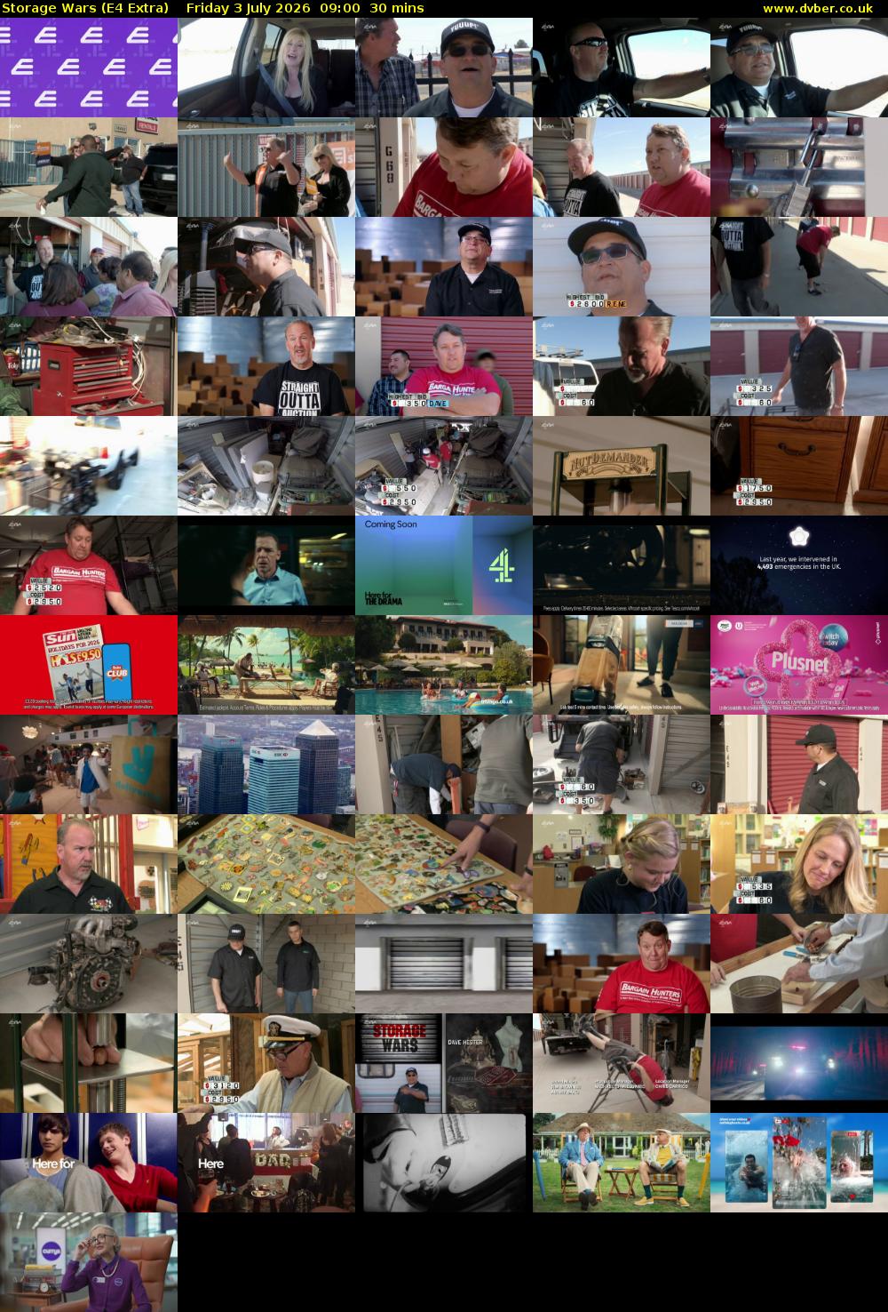 Storage Wars (E4 Extra) Friday 3 July 2026 09:00 - 09:30