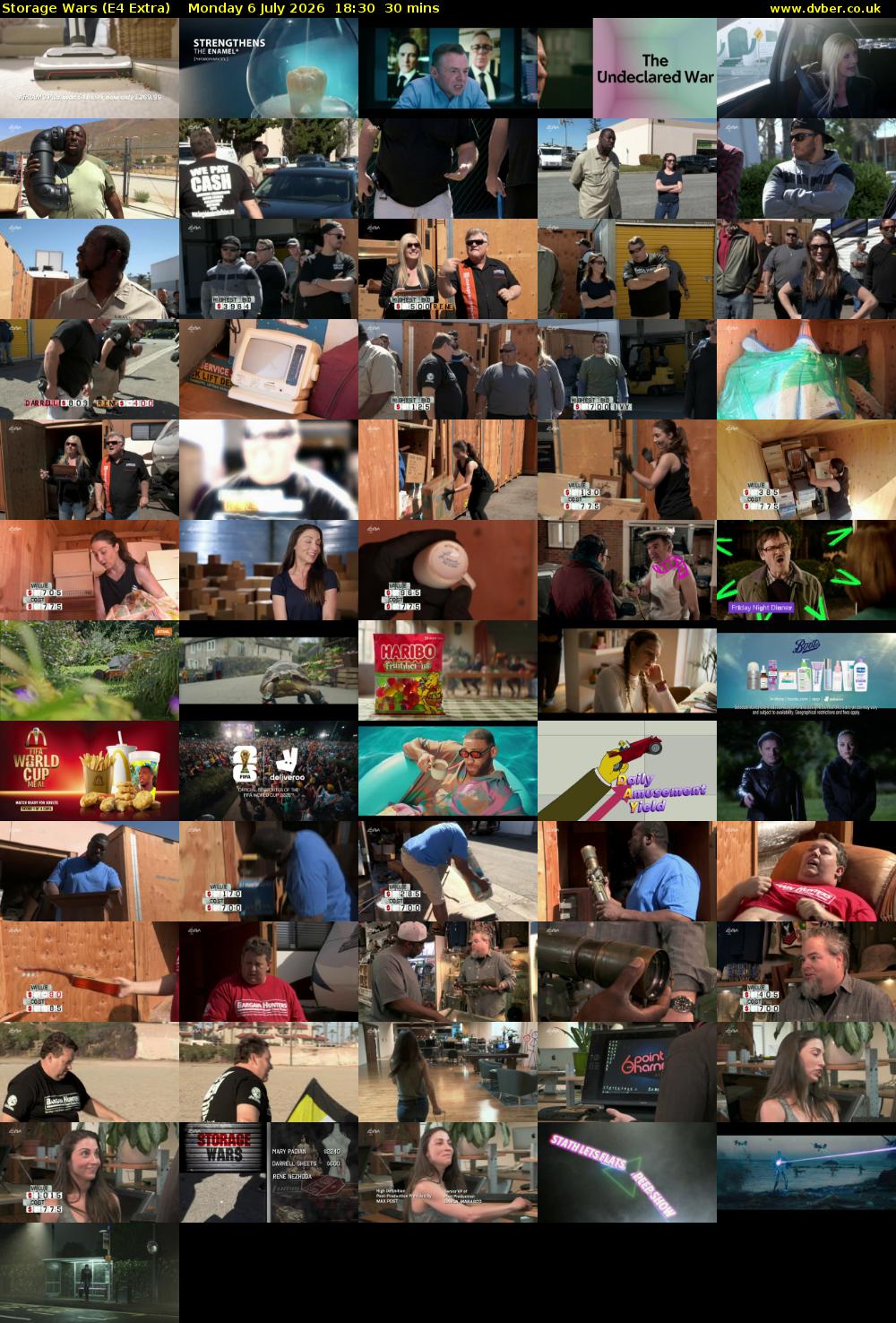 Storage Wars (E4 Extra) Monday 6 July 2026 18:30 - 19:00