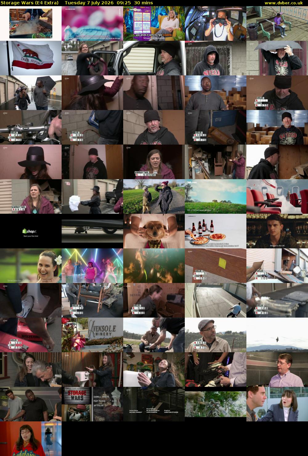 Storage Wars (E4 Extra) Tuesday 7 July 2026 09:25 - 09:55