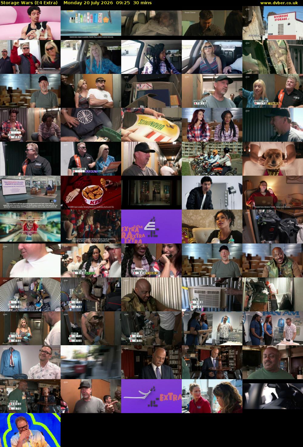Storage Wars (E4 Extra) Monday 20 July 2026 09:25 - 09:55
