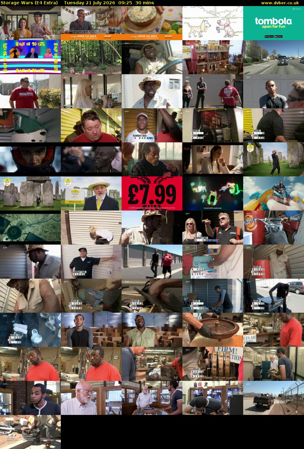 Storage Wars (E4 Extra) Tuesday 21 July 2026 09:25 - 09:55